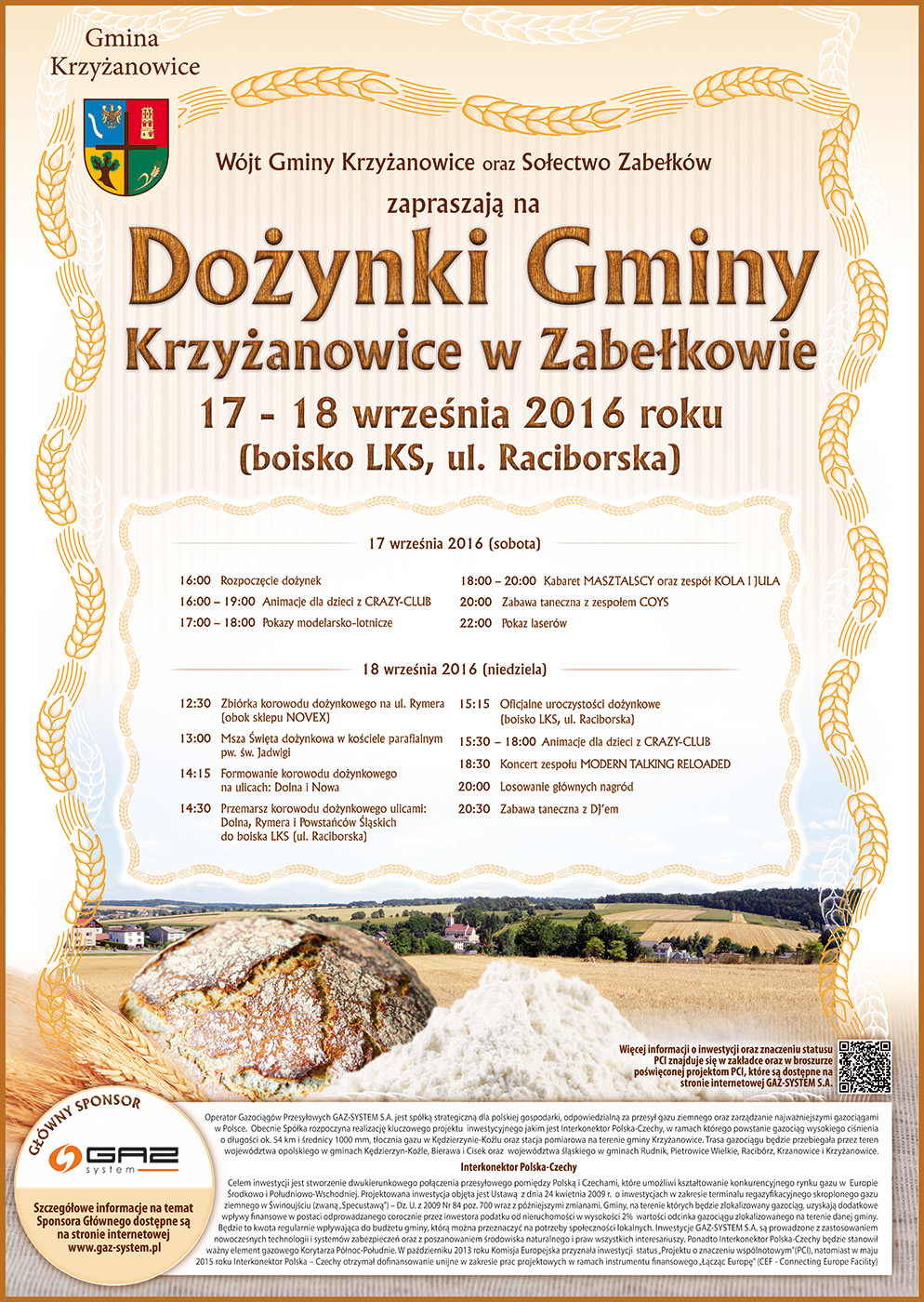 plakat_dozynki_gminne_krzyzanowice_2016