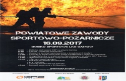 Zaproszenie na Powiatowe zawody Sportowo Pożarnicze do Gamowa