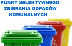 Informacje dotyczące działania Punktu Selektywnego Odbierania Odpadów Komunalnych