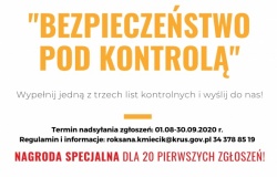 Bezpieczeństwo pod kontrolą - konkurs KRUS