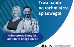 PRZEDŁUŻONY TERMIN NABORU NA RACHMISTRZÓW SPISOWYCH - Narodowy Spis Powszechny 2021