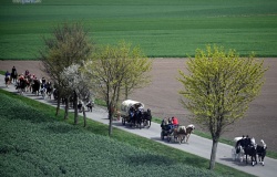 Procesja w Pietrowicach Wielkich - nabożeństwo i wyścigi