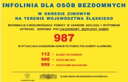 Bezpłatna infolinia dla osób bezdomnych
