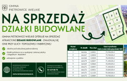 Gmina Pietrowice Wielkie ogłasza przetarg na sprzedaż działek budowlanych